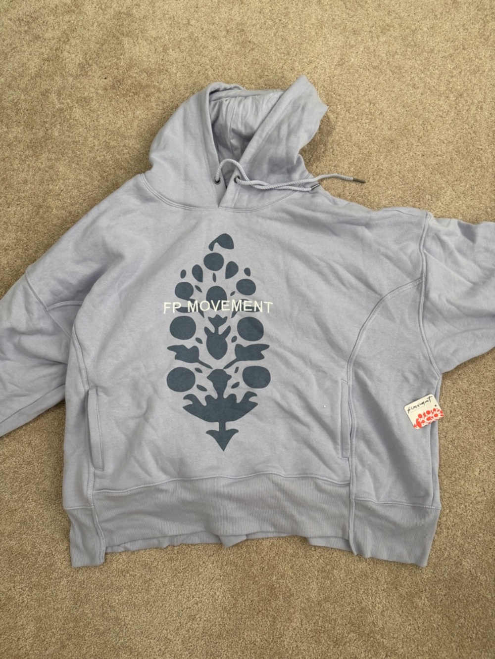NEW FP Movement by Free People Periwinkle Graphic Hoodie